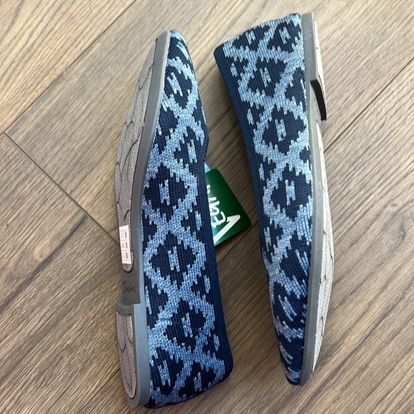 *NEW* Skechers Cleo Sweet Tribe Shoes Navy Blue Stretch Fit Ballet Flats size 7 - Picture 10 of 12